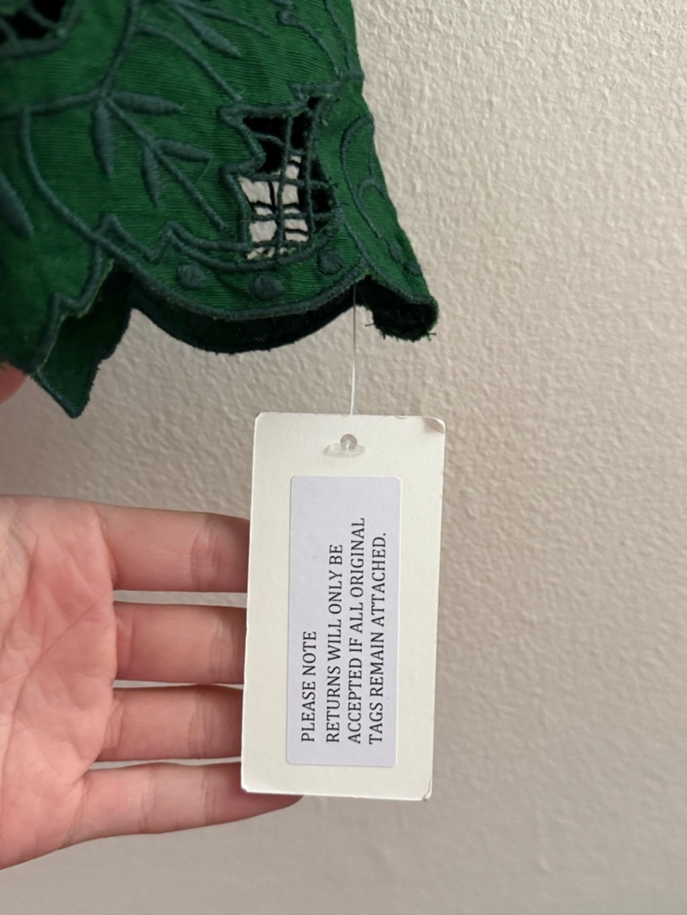 NWT Sea New York Ceci embroidery maxi dress green medium - Picture 11 of 11
